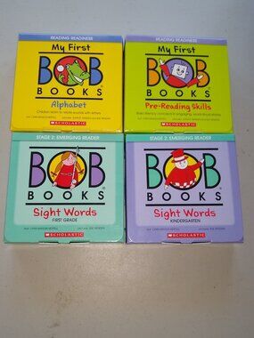My First Bob books: Alphabet + Pre-Reading Skills + Sight words by Kertell x 4